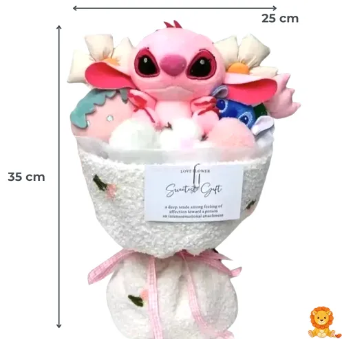 Λούτρινο κουκλάκι Stitch ή Angel, απαλά και χαριτωμένα, ιδανικά για αγκαλιές και παιχνίδι. - View 3