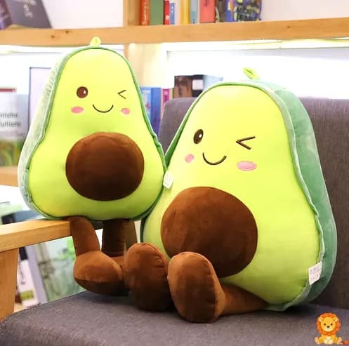 Peluche avocat mignon pour fille - View 2