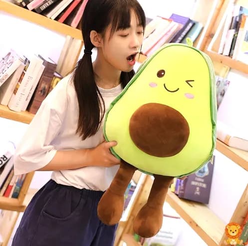 Peluche avocat mignon pour fille - View 4