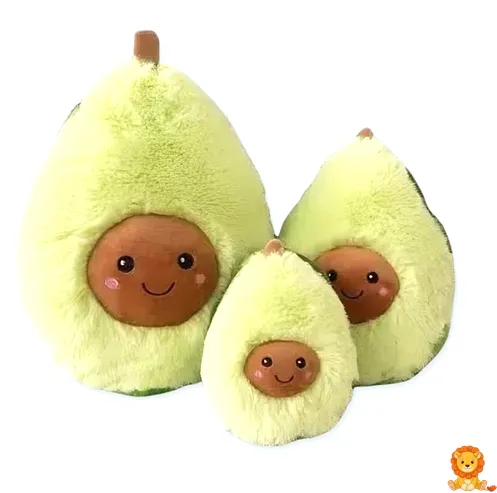Плюшена играчка авокадо с косъмчета