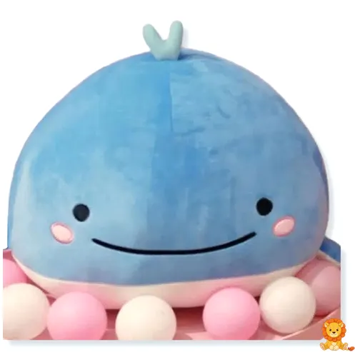 ปลาวาฬสีน้ำเงินขนนุ่มพิเศษ