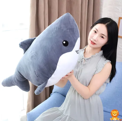 Zwarte walvis knuffel, super zacht en knuffelbaar, verkrijgbaar in verschillende maten (35cm, 50cm, 70cm), perfect voor kinderen en volwassenen die van walvissen houden. - View 6