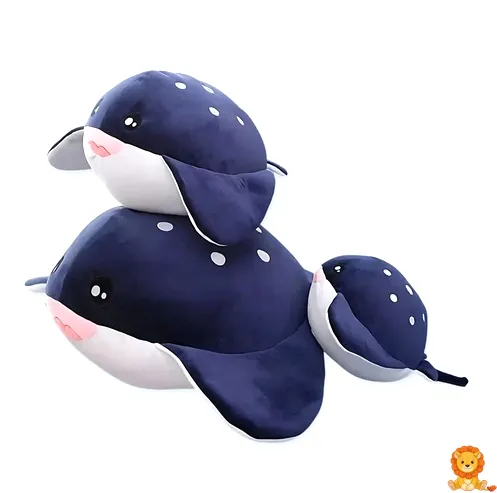 Zwarte walvis knuffel, zeer zacht speeltje