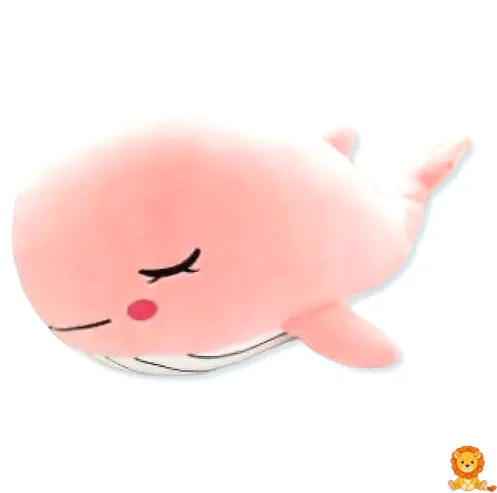 Uyuyan pembe balina peluş