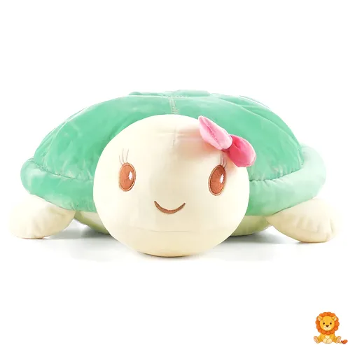 ตุ๊กตาผ้าเบบี๋เต่า สีเขียวอ่อน น่ารัก นุ่มนิ่ม ขนาดพอเหมาะสำหรับเด็กเล็ก กอดง่าย พกพาสะดวก - View 2
