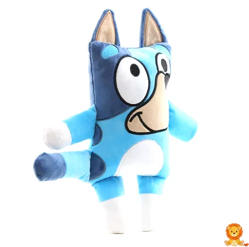 Mjuk och gosig Peluche Bluey fyra ben, blå hundplysch med glada ögon och broderade detaljer, perfekt för barn och samlare. - View 2
