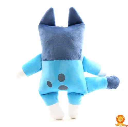 Mjuk och gosig Peluche Bluey fyra ben, blå hundplysch med glada ögon och broderade detaljer, perfekt för barn och samlare. - View 3