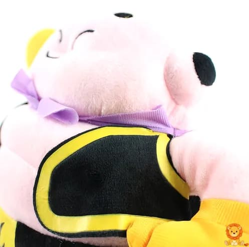 Peluche de Majin Boo de Dragon Ball Z, con su característica sonrisa y capa, ideal para coleccionar o regalar a fans del anime. - View 6