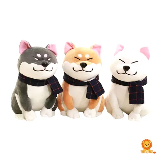 너무 귀여운 하얀 강아지 인형. 부드러운 흰색 털과 깜찍한 표정으로 아이들의 상상력을 자극하고 포근함을 선사합니다. 사랑스러운 강아지 인형은 최고의 친구가 될 것입니다. - View 2