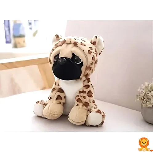 Bedårande gosedjurshund utklädd till en giraff. Mjuk plysch, detaljerad design, perfekt för kramar och lek. - View 2