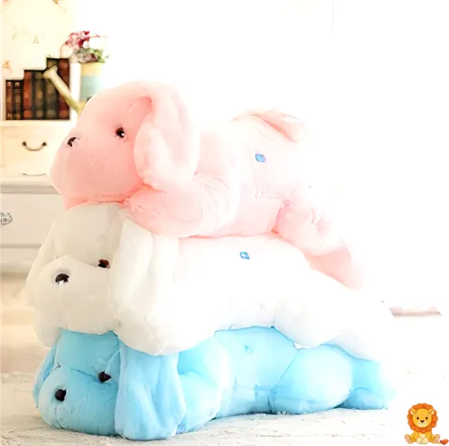 Peluche de cão luminoso rosa, com luzes LED suaves e design adorável, ideal para crianças de todas as idades, perfeito para abraçar e iluminar o quarto. - View 2