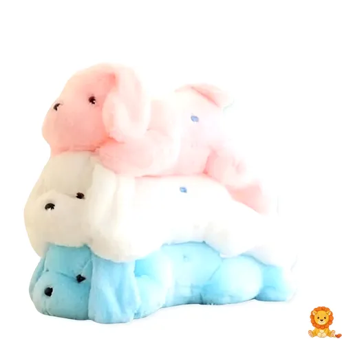 Peluche de cão luminoso rosa, com luzes LED suaves e design adorável, ideal para crianças de todas as idades, perfeito para abraçar e iluminar o quarto. - View 1