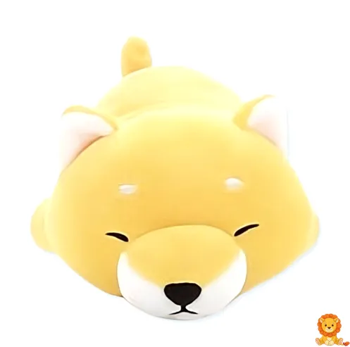 Brinquedo de pelúcia Shiba Inu amarelo