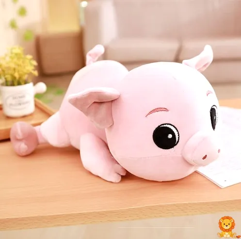 Kuscheliges Schweinchen Plüschtier, superweich und in verschiedenen Größen erhältlich, perfekt zum Kuscheln und Liebhaben. - View 2