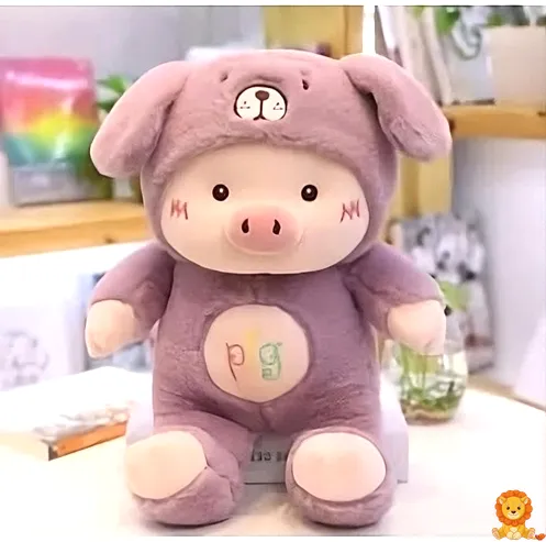 Entzückendes Plüsch Schwein im Hasenkostüm, 30cm, 45cm oder 60cm Größe, superweich und perfekt zum Kuscheln, ein ideales Geschenk für Kinder und Erwachsene. - View 2