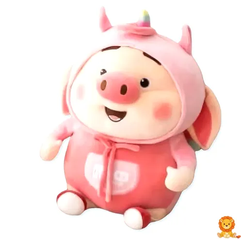 Rosa kawaii Schweinchen Plüschtier