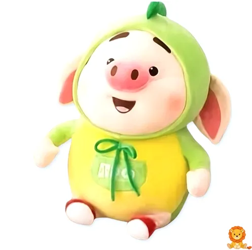 Kawaii grünes Schweinchen Plüschtier