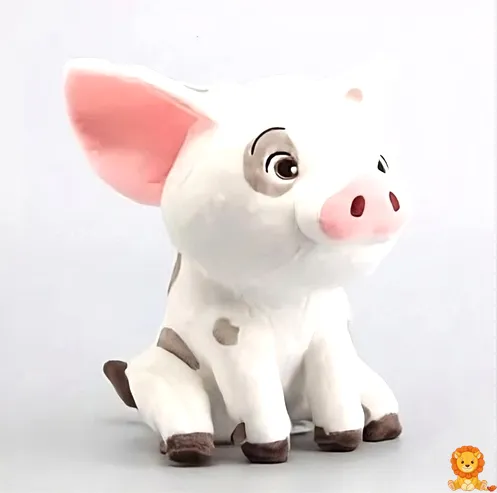 Liebevoll gestaltetes Pua Vaiana Plüsch Cochon, weiches rosa Fell, treue Augen, detailgetreues Design, perfektes Kuscheltier für Kinder und Sammler. - View 2