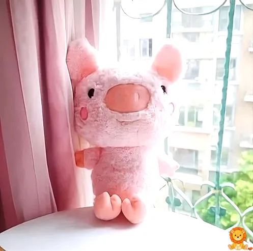 Superweiches Peluche cochon tout doux, rosa Plüschschwein in verschiedenen Größen, kuschelig und perfekt zum Liebhaben. - View 3