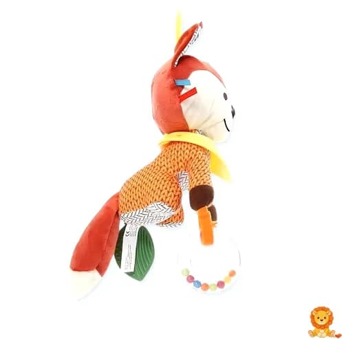 Renkli asılı tilki peluş