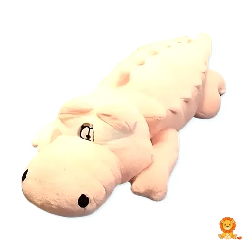 تمساح وردي ضخم محشو