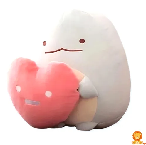 带心的恐龙毛绒玩具