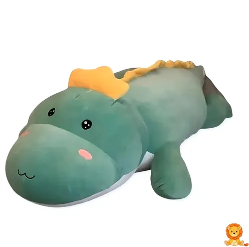 anak patung dinosaur hijau yang comel