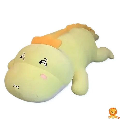 plush dinosaur hijau muda yang menggemaskan