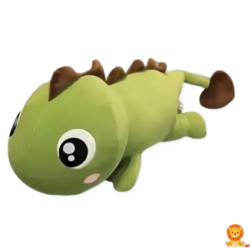 Kawaii zeleni plišani dinosaurus