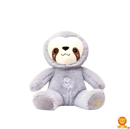 Мека, дишаща плюшена играчка ленивец