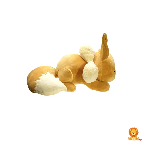 Obří spící plyšák Eevee o velikosti 50 cm. Eevee leží a spí, má zavřené oči a je vyroben z měkkého plyše. Ideální pro mazlení a jako dekorace do pokoje. - View 4