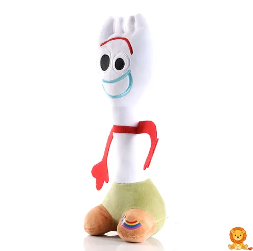 Peluche Fourchette de Toy Story, con detalles bordados, brazos limpiapipas y una expresión adorable. - View 3