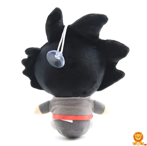 Peluche di Goku Black, personaggio di Dragon Ball Super, con dettagli fedeli, vestito nero e grigio, espressione intensa e realizzato in materiali morbidi e di alta qualità. - View 2