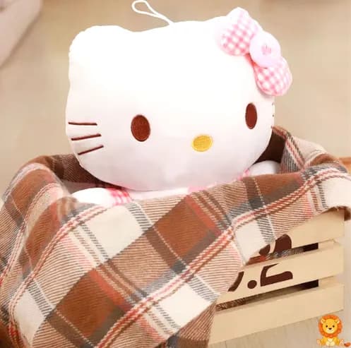 Hello Kitty Love Plush, a soft and cuddly plush toy featuring Hello Kitty holding a heart, available in 30cm, 40cm, 60cm and 70cm sizes. - View 7