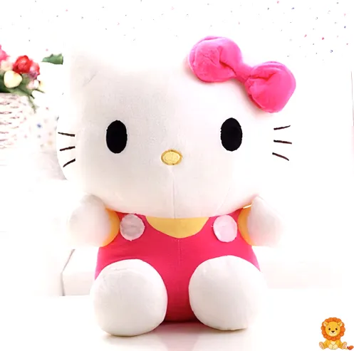 粉色Hello Kitty毛绒玩具，超柔软材质，可爱的蝴蝶结，是儿童和Hello Kitty爱好者的理想选择。 - View 3