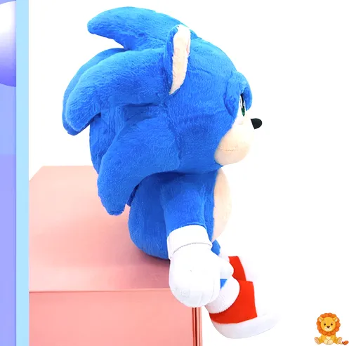 Sevimli Sonic Kirpi peluş oyuncak, parlak gözleri ve yumuşak dokusuyla çocukların ve Sonic hayranlarının favorisi olacak. - View 3