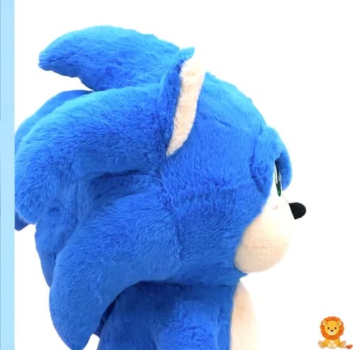 Sevimli Sonic Kirpi peluş oyuncak, parlak gözleri ve yumuşak dokusuyla çocukların ve Sonic hayranlarının favorisi olacak. - View 4