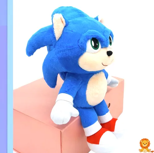 Sevimli Sonic Kirpi peluş oyuncak, parlak gözleri ve yumuşak dokusuyla çocukların ve Sonic hayranlarının favorisi olacak. - View 2