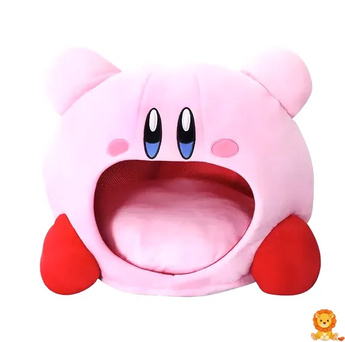 Pelușă Kirby cu o gură mare deschisă