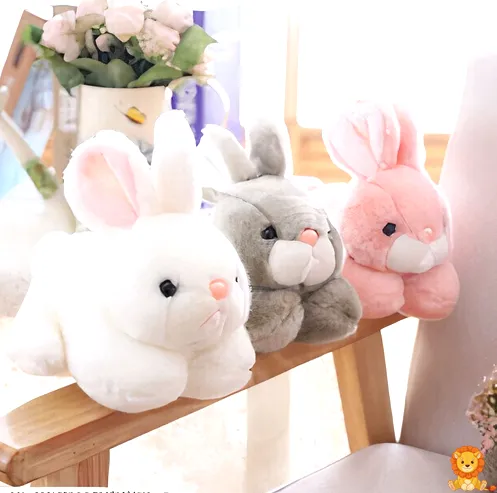 사랑스러운 솜털 흰색 토끼 인형, 15cm 크기, 매우 부드러운 털, 귀엽고 포근한 디자인, 어린이와 성인 모두에게 완벽한 선물 - View 2