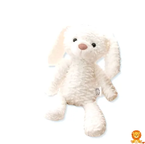 ของเล่นตุ๊กตากระต่ายสีขาวนุ่มฟู