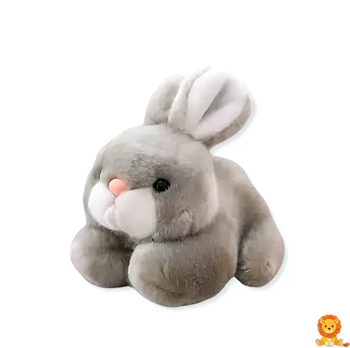 ของเล่นตุ๊กตากระต่ายสีเทา นุ่มนิ่ม น่ากอด