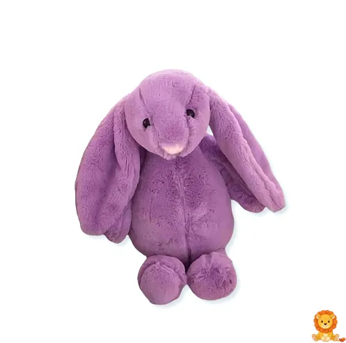 ตุ๊กตากระต่ายสีม่วงน่ารัก