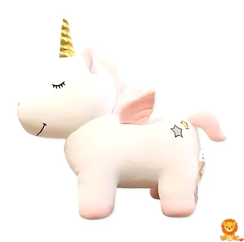 白色独角兽毛绒玩具