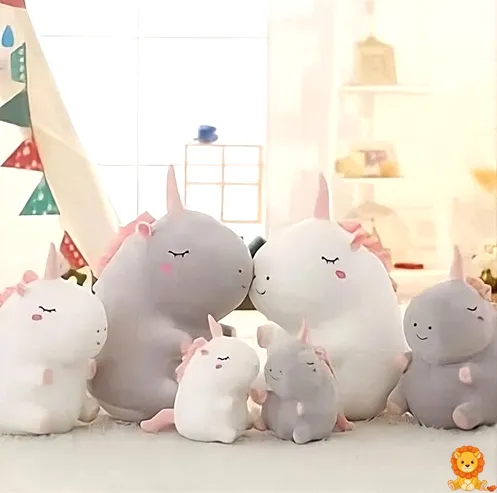 Peluche licorne super douce blanche - View 13