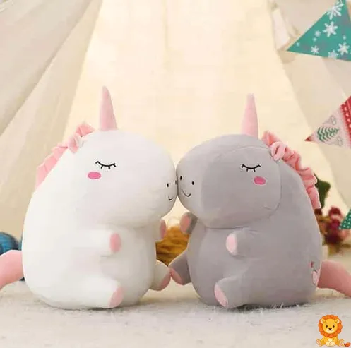 Peluche licorne super douce blanche - View 2