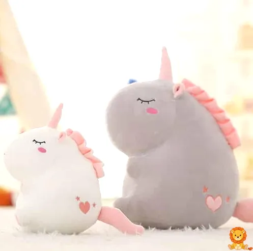 Peluche licorne super douce blanche - View 5