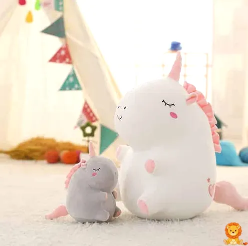 Peluche licorne super douce blanche - View 6