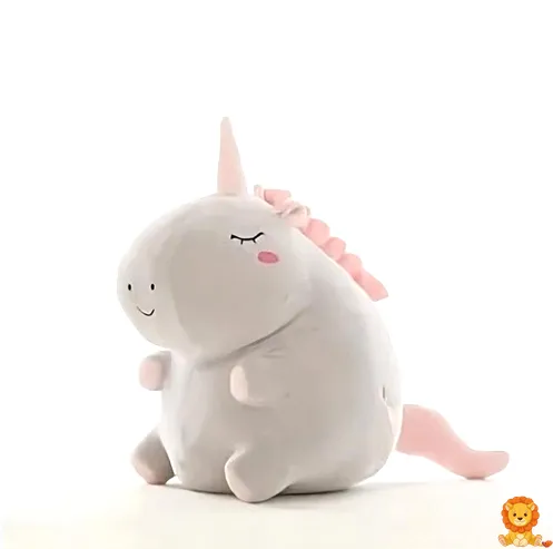 ตุ๊กตาผ้าขนนุ่มยูนิคอร์นสีเทา Super Soft ตัวใหญ่ ขนฟู นุ่มนิ่ม น่ากอด เหมาะสำหรับเป็นของขวัญหรือของเล่นสำหรับเด็ก - View 4