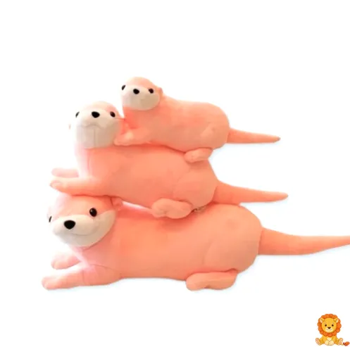 בובת לוטרה ורודה